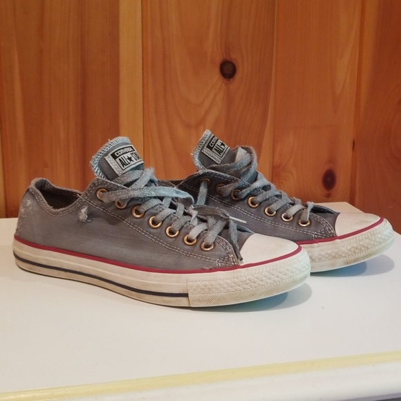 distressed denim converse